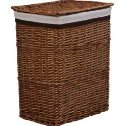 vidaXL Wasmand wilgen bruin