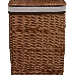 vidaXL Wasmand wilgen bruin