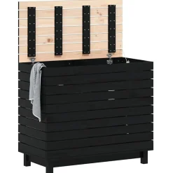 vidaXL Wasmand 88,5x44x76 cm massief grenenhout
