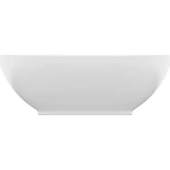 vidaXL Wastafel ovaal 40x33 cm keramiek matwit