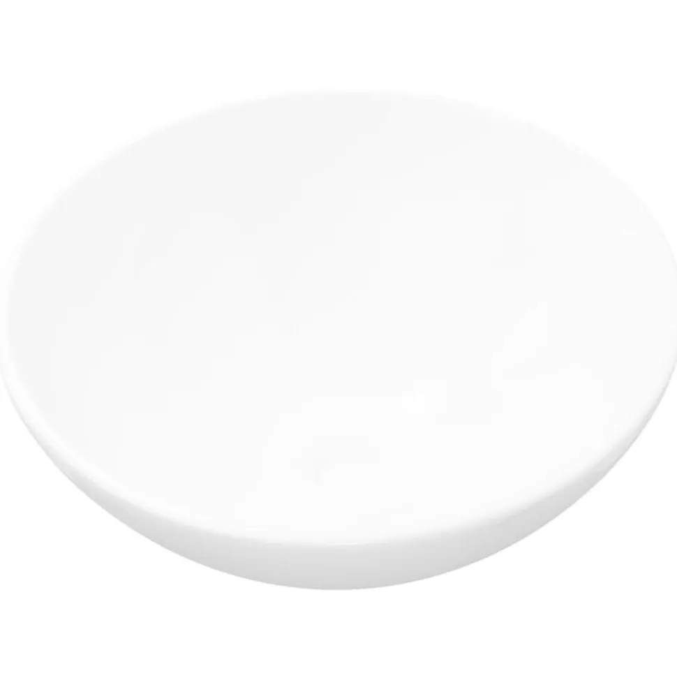 vidaXL Wastafel rond keramiek wit