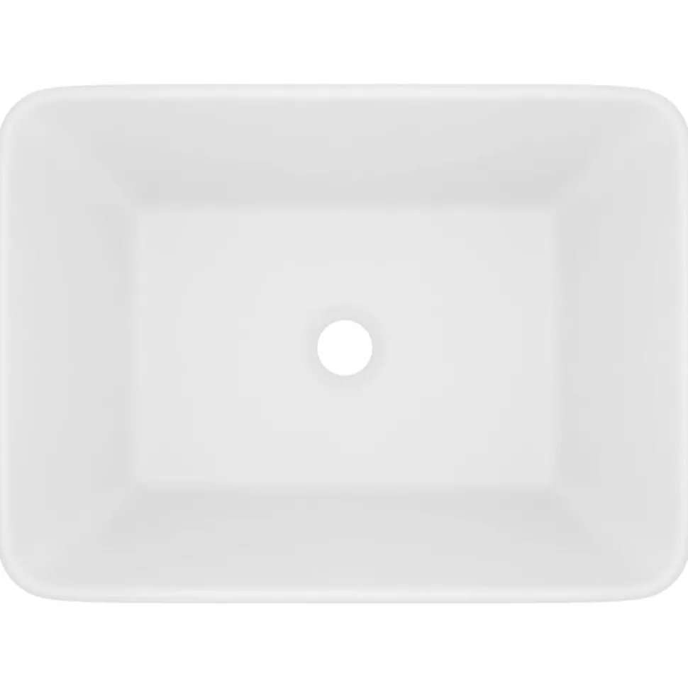 vidaXL Wastafel 41x30x12 cm keramiek matwit