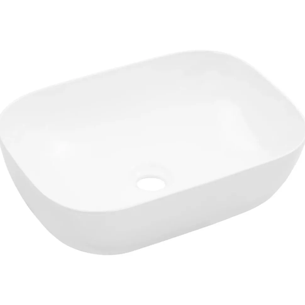 vidaXL Wastafel 45,5x32x13 cm keramiek wit
