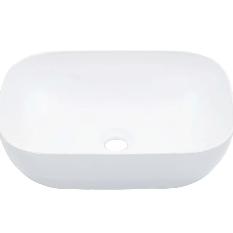 vidaXL Wastafel 45,5x32x13 cm keramiek wit