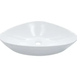 vidaXL Wastafel 58,5x39x14 cm keramiek wit