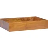 vidaXL Wastafel 50x35x10 cm massief teakhout