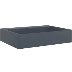 vidaXL Wastafel 50x38x11 cm mineraal gegoten/marmer gegoten antraciet
