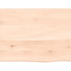 vidaXL Wastafelblad 40x30x2 cm onbehandeld massief hout