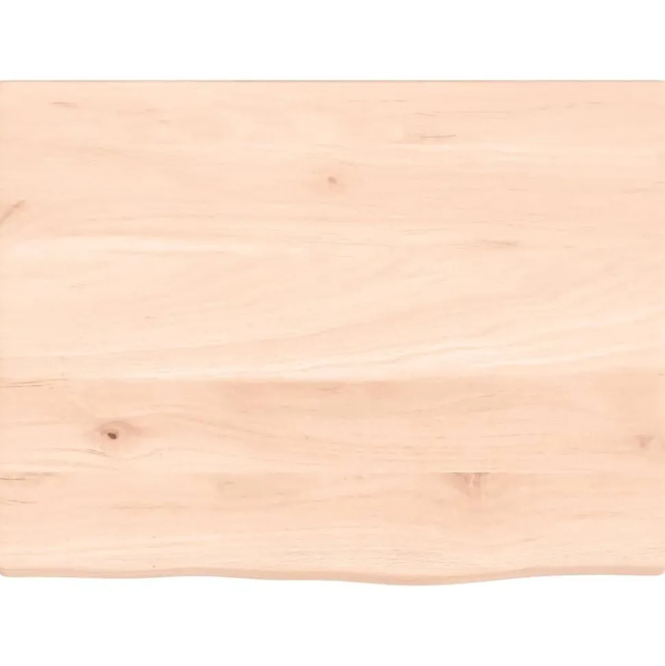 vidaXL Wastafelblad 40x30x2 cm onbehandeld massief hout