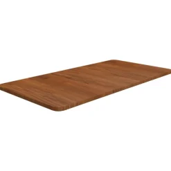 vidaXL Wastafelblad 80x40x1,5 cm behandeld massief hout donkerbruin