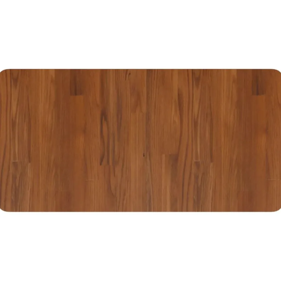 vidaXL Wastafelblad 80x40x1,5 cm behandeld massief hout donkerbruin