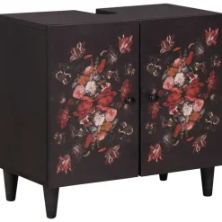 vidaXL Wastafelkast Multikleur 62 x 33 x 58 cm Massief Mango Hout