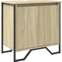 vidaXL Wastafelkast 60x35x60 cm bewerkt hout sonoma eikenkleurig