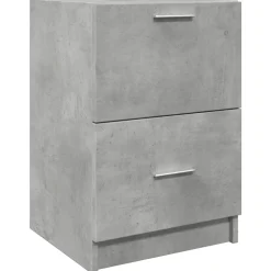 vidaXL Wastafelkast 40x37x59 cm bewerkt hout betongrijs