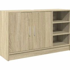 vidaXL Wastafelkast 90x29x55 cm bewerkt hout sonoma eikenkleurig