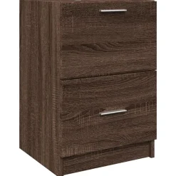 vidaXL Wastafelkast 40x37x59 cm bewerkt hout bruin eikenkleurig