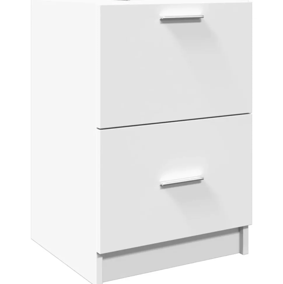 vidaXL Wastafelkast 40x37x59 cm bewerkt hout wit