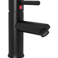 vidaXL Wastafelkraan 130x176 mm zwart