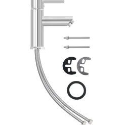 vidaXL Wastafelkraan 130x176 mm verchroomd