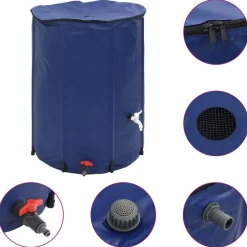 vidaXL Watertank met kraan opvouwbaar 750 L PVC