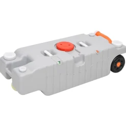 vidaXL Watertank op wielen 75 L grijs
