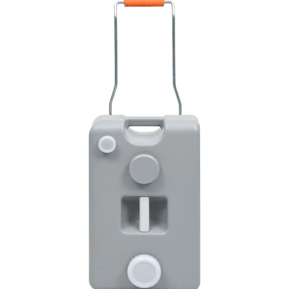 vidaXL Watertank op wielen 25 L grijs