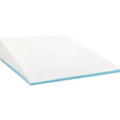 vidaXL Wedge Kussen Effen Grijs 69 x 64 x 19 cm Traagschuim
