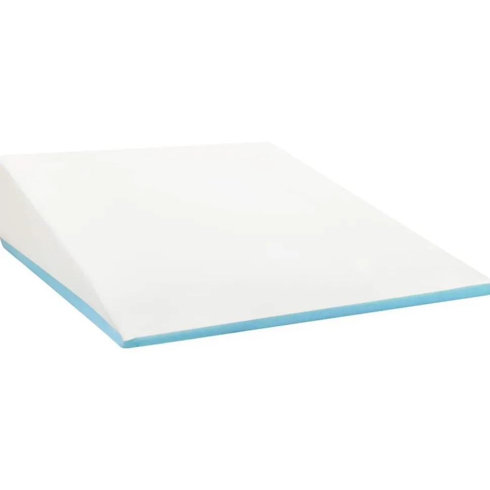 vidaXL Wedge Kussen Effen Grijs 69 x 64 x 19 cm Traagschuim