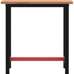 vidaXL Werkbank 80x55x81,5 cm massief beukenhout en metaal