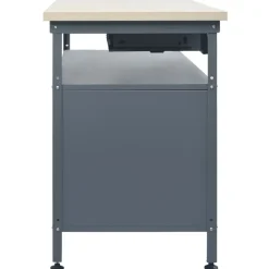 vidaXL Werkbank 120x60x85 cm staal zwart