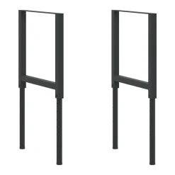 vidaXL Werkbankframes verstelbaar 2 st 55x(69-95,5) cm metaal zwart