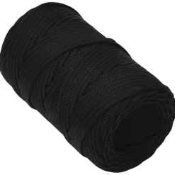 vidaXL Werktouw 2 mm 25 m polyester zwart