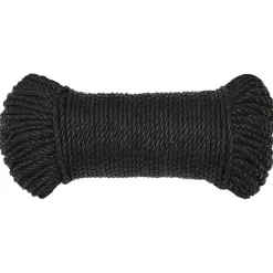 vidaXL Werktouw 3 mm 25 m polypropeen zwart