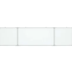 vidaXL Whiteboard magnetisch inklapbaar 160x40x1,7 cm aluminium