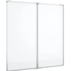 vidaXL Whiteboard magnetisch inklapbaar 80x80x1,7 cm aluminium