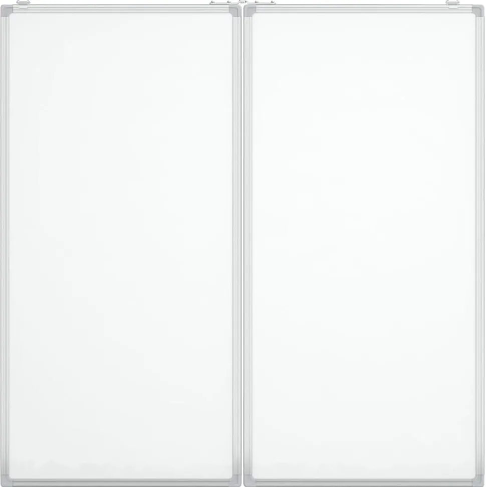vidaXL Whiteboard magnetisch inklapbaar 80x80x1,7 cm aluminium