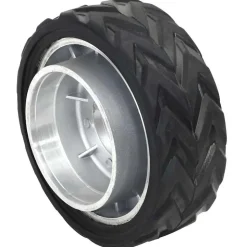 vidaXL Wiel voor neuswiel Ø19,5x10 cm massief aluminium en rubber