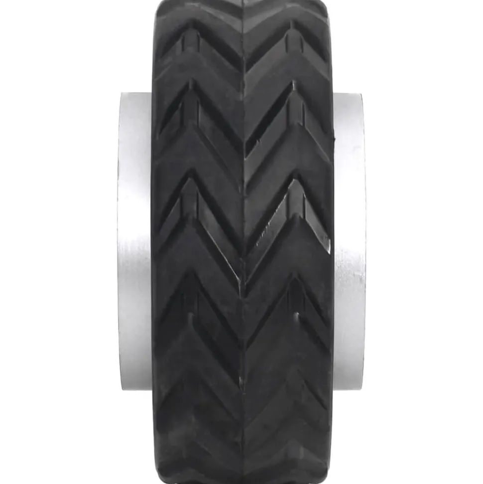 vidaXL Wiel voor neuswiel Ø19,5x10 cm massief aluminium en rubber
