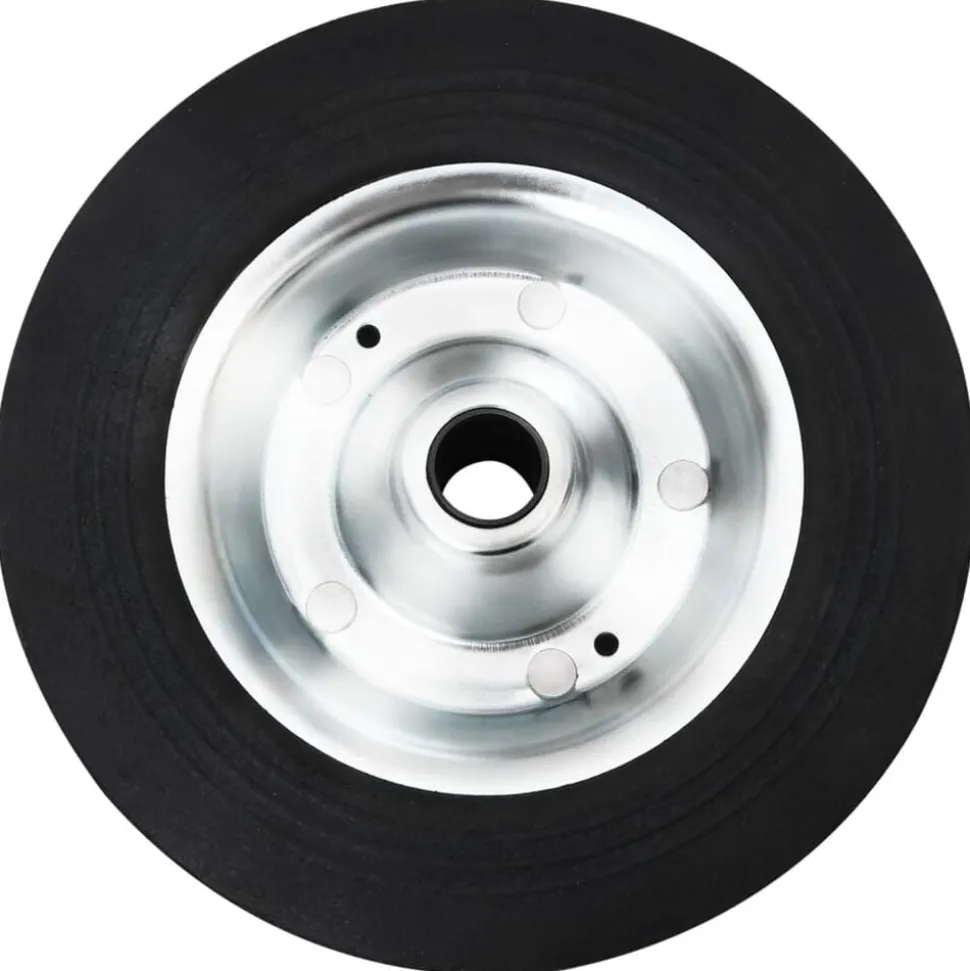 vidaXL Wiel voor stuurwiel Ø20x5 cm massief rubber en staal