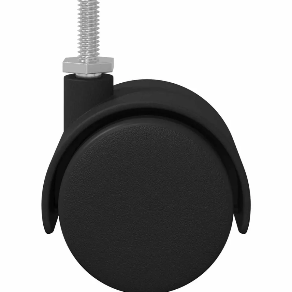 vidaXL Wielen 2 pcs Zwart 40,1 x 37,8 mm PP en IJzer