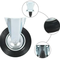 vidaXL Wielen 4 st 200 mm
