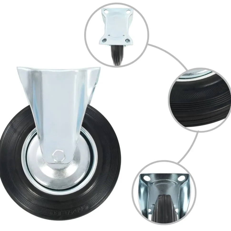 vidaXL Wielen 4 st 200 mm