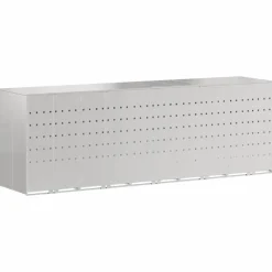 vidaXL Wieltjesbakopslag voor 3 bakken Zilver 340 x 77.5 x 115.5 cm