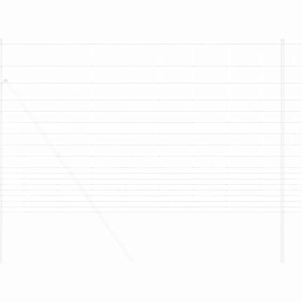 vidaXL Wilde Hek Warm Verzinkt 1000 x 150 x 0,18 cm IJzer