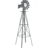 vidaXL Windmolen Grijs 84 x 68 x 245 cm IJzer