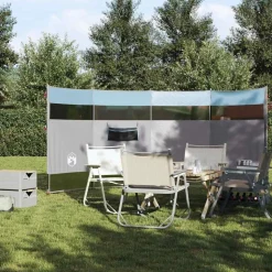vidaXL Windscherm camping waterdicht 366x152x152 cm blauw