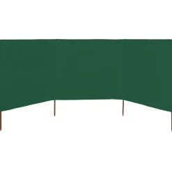 vidaXL Windscherm 3-panelen 400x120 cm stof groen