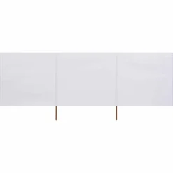 vidaXL Windscherm 3-panelen 400x120 cm stof wit