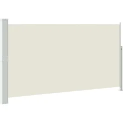 vidaXL Wind-/zonnescherm uittrekbaar 160x300 cm crèmekleurig
