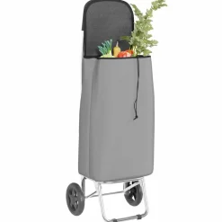 vidaXL Winkel trolley Grijs 35 x 28 x 92 cm Oxford stof